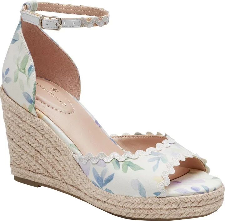Floral Espadrille Wedge Sandal