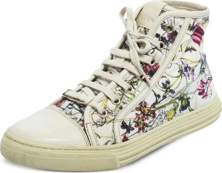 Floral High Top Sneakers - Image 2