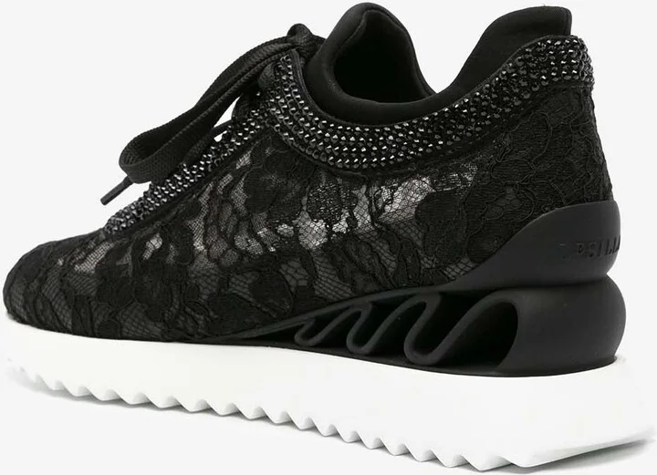 Floral Lace Low-Top Sneakers - Image 2