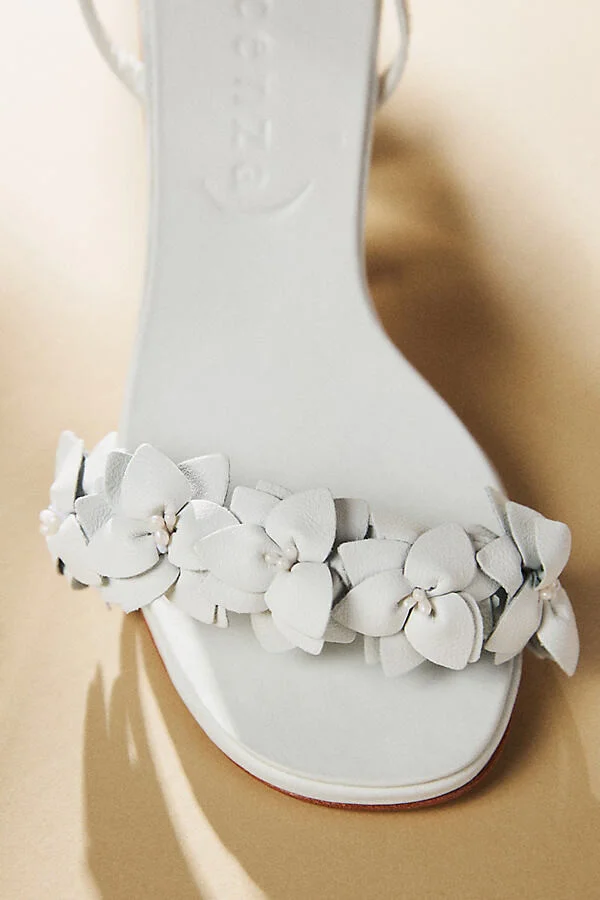 Floral Lucite Block Heels - Image 3