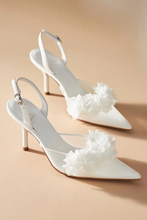 Floral Mesh Heels - Image 2
