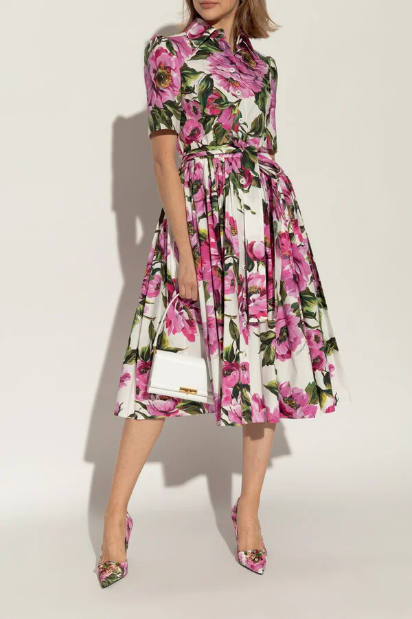 Floral Motif Heels, , - Multicolour - Image 2