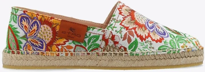 Floral Paisley Jacquard Espadrilles
