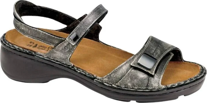 Floral Papaya Sandals In Metal
