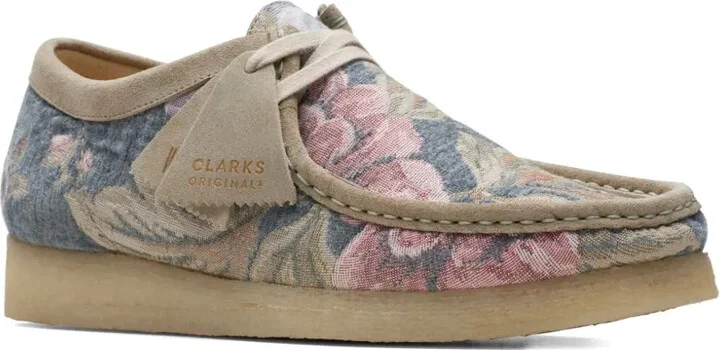 floral-pattern "Grey" derby shoes - Image 2
