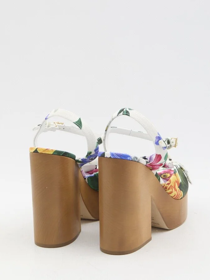 Floral Platform Sandals - Image 3