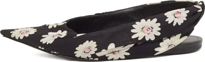 Floral Pointed-Toe Flats