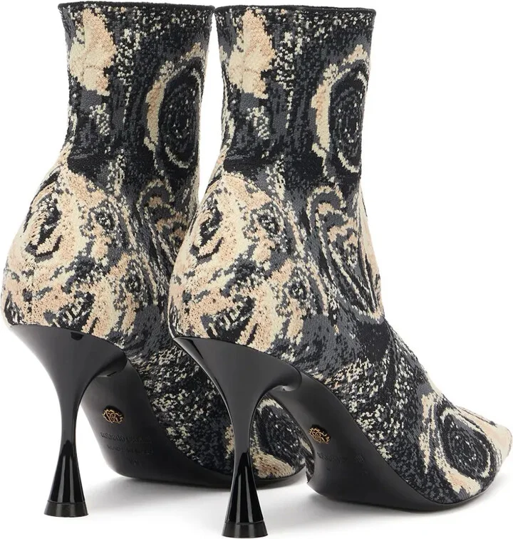 Floral-Print Ankle Boots - Image 3