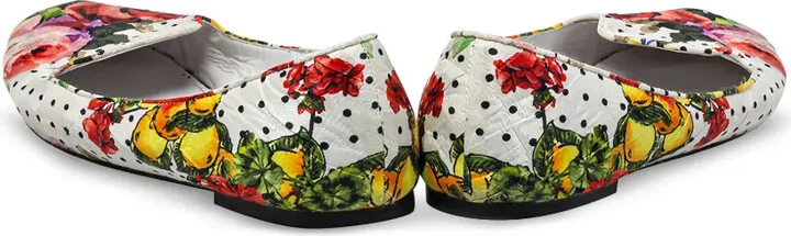 Floral-Print Ballet Flats - Image 3