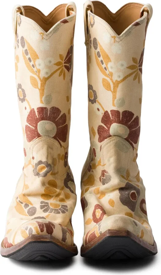 Floral-Print Cowboy Boots - Image 2