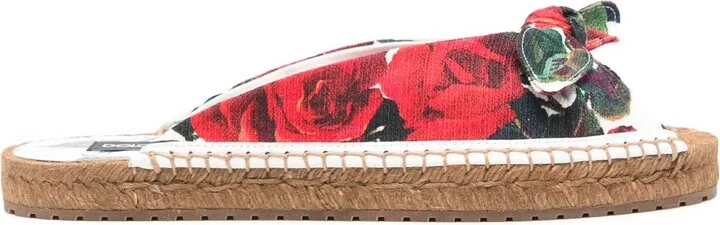 Floral-Print Espadrilles