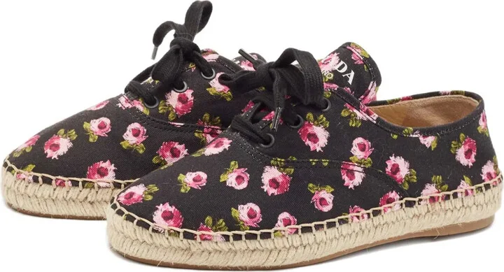 Floral-Print Espadrilles