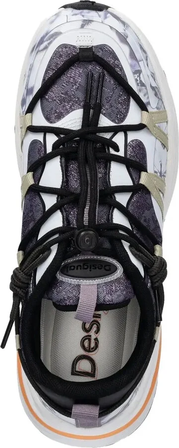 Floral-Print Lace-Up Low-Top Sneakers - Image 3
