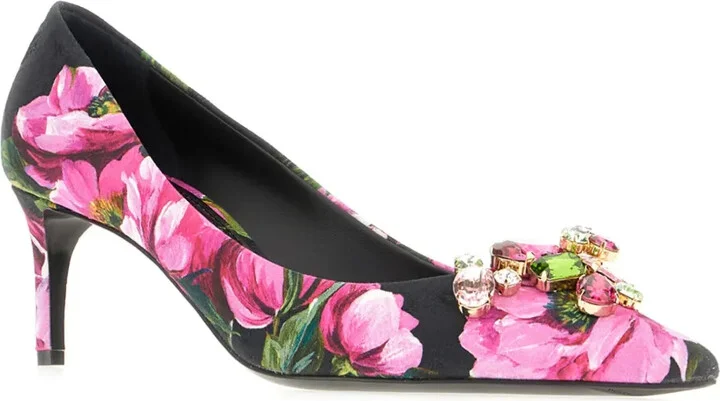 Floral-Print Pumps - Image 2