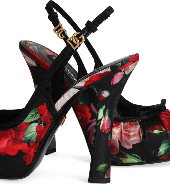 Floral-Print Pumps - Image 4