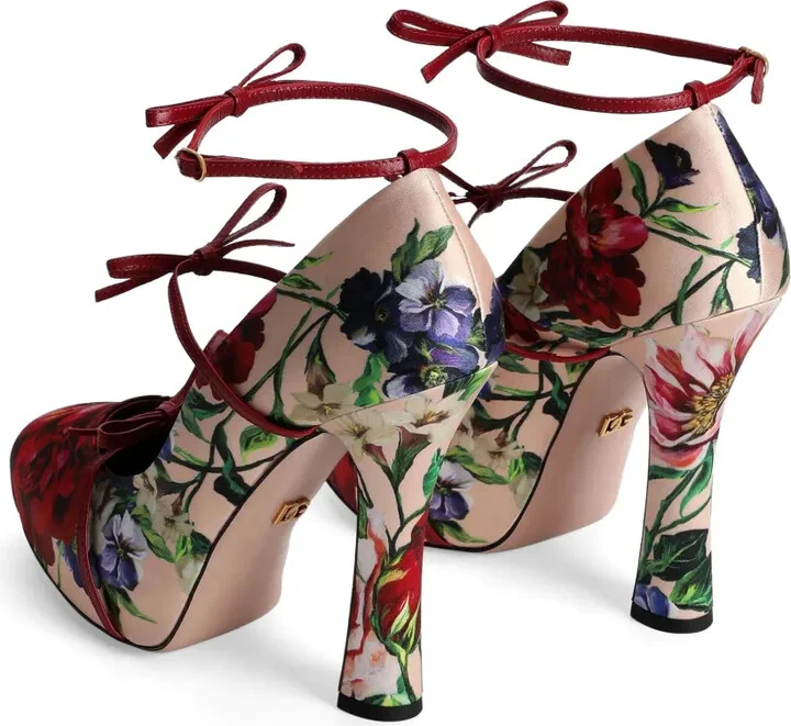 Floral-Print Pumps - Image 3