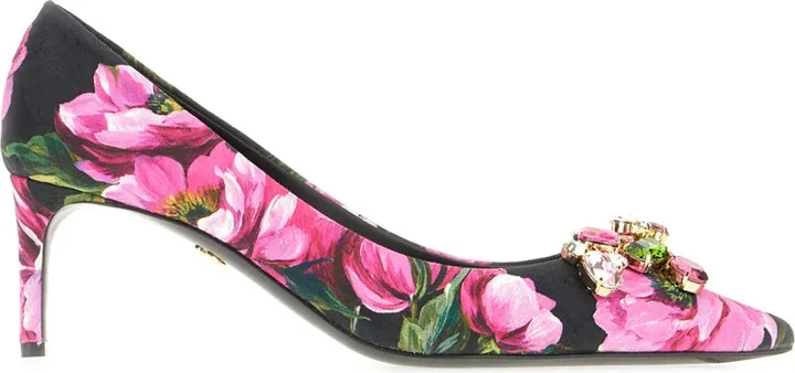 Floral-Print Pumps