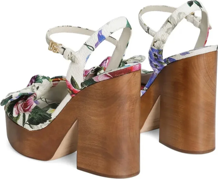 Floral-Print Sandals - Image 3