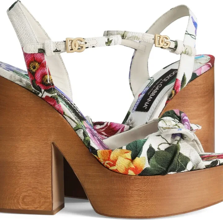 Floral-Print Sandals - Image 4