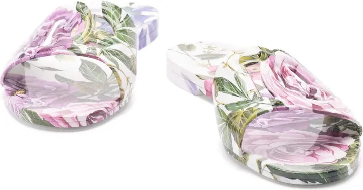 Floral-Print Slides - Image 2