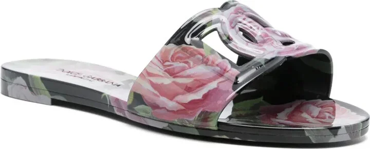 Floral-Print Slides - Image 2