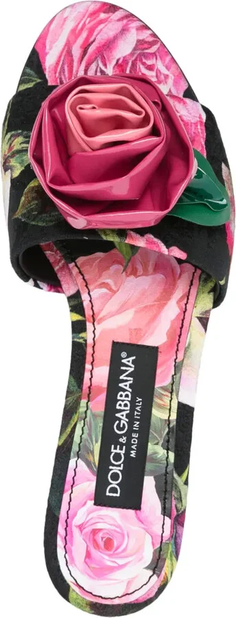 Floral-Print Slides - Image 4