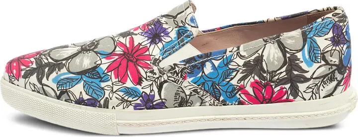 Floral-Print Slip-On Sneakers