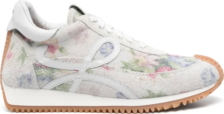 Floral-Print Sneakers