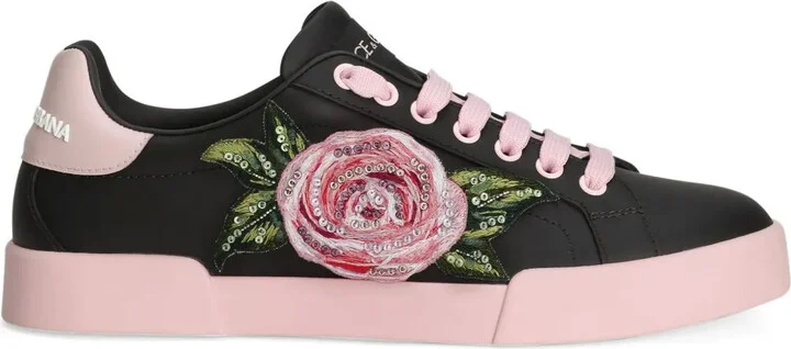 Floral-Print Sneakers