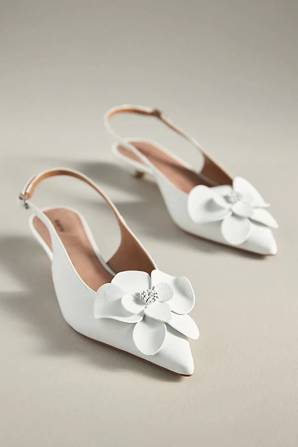 Floral Slingback Heels - Image 6