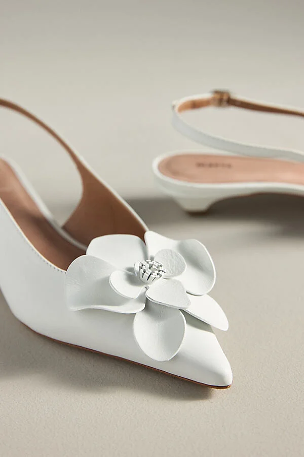 Floral Slingback Heels - Image 7