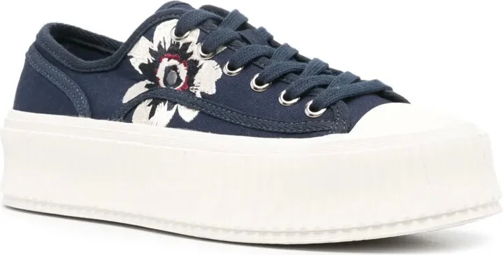 Floral Sportiness canvas trainers - Image 2