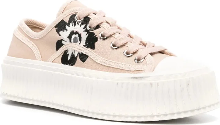 Floral Sportiness canvas trainers - Image 2