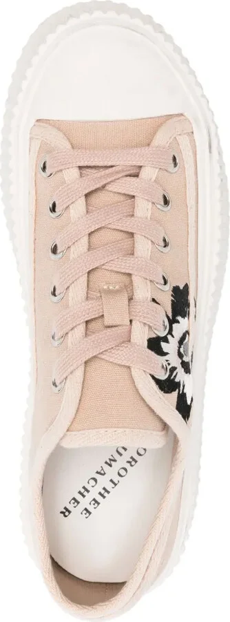Floral Sportiness canvas trainers - Image 4