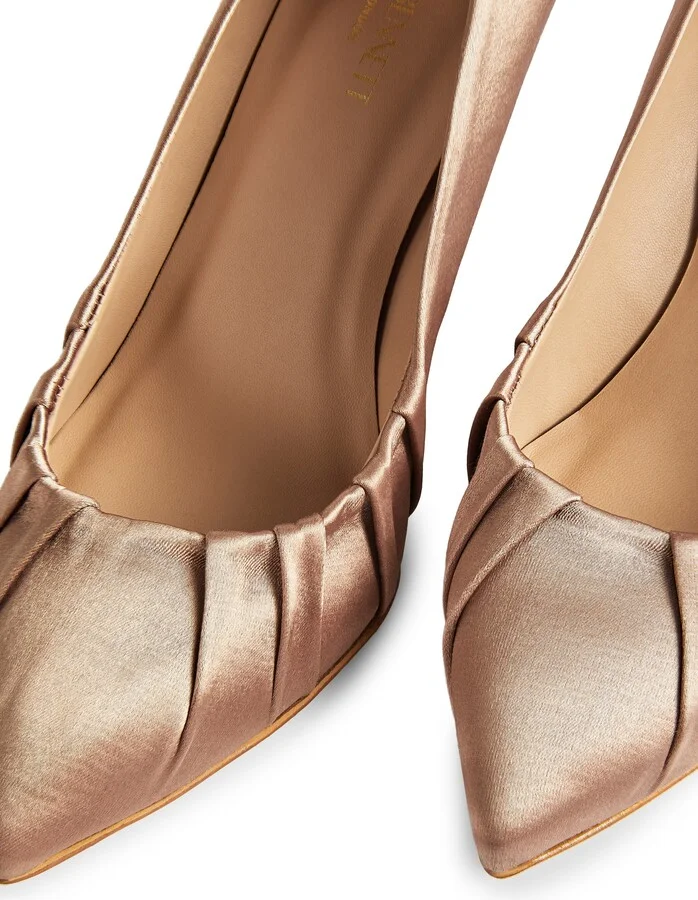 Florena Pleated Pointed Toe Pump - Image 3