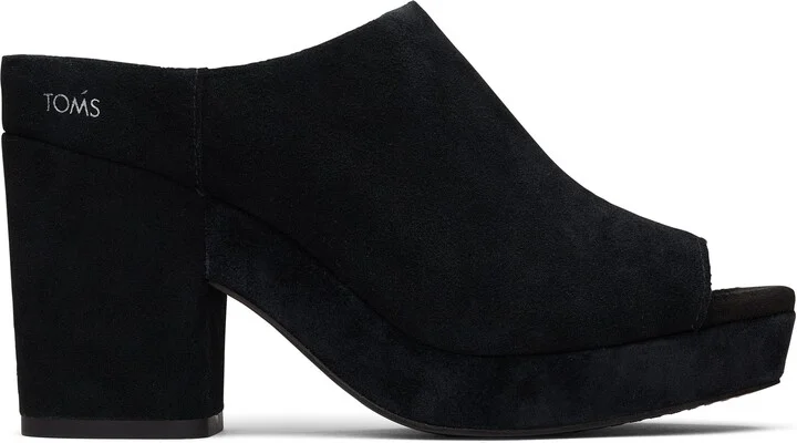 Florence Black Suede Sandal