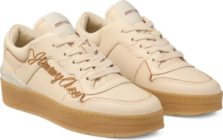 Florent embroidered leather sneakers - Image 2
