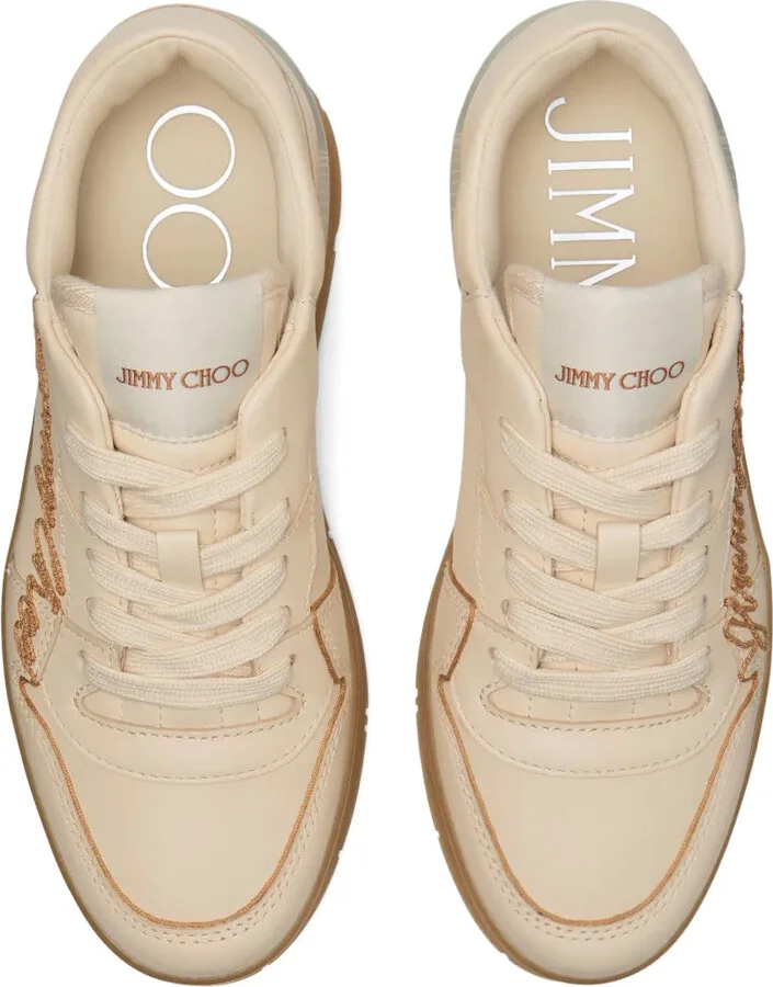 Florent embroidered leather sneakers - Image 3