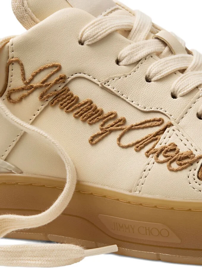 Florent embroidered leather sneakers - Image 5