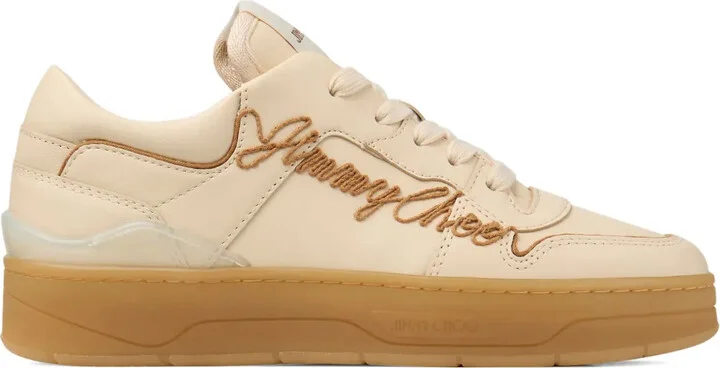Florent embroidered leather sneakers