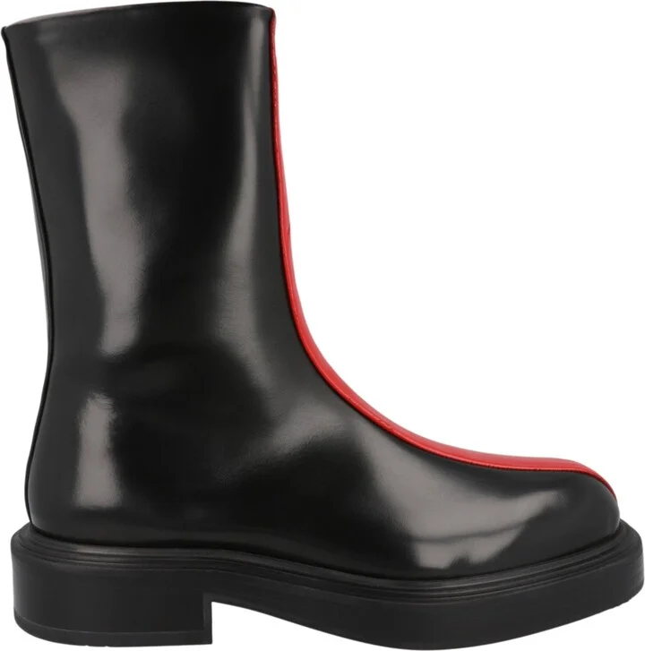 Florentia Contrasting Insert Ankle Boots