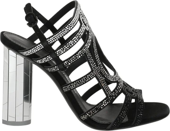 Florenza Crystal-Embellished Slingback Heel Sandals