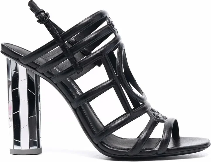 Florenza mirrored-heel sandals