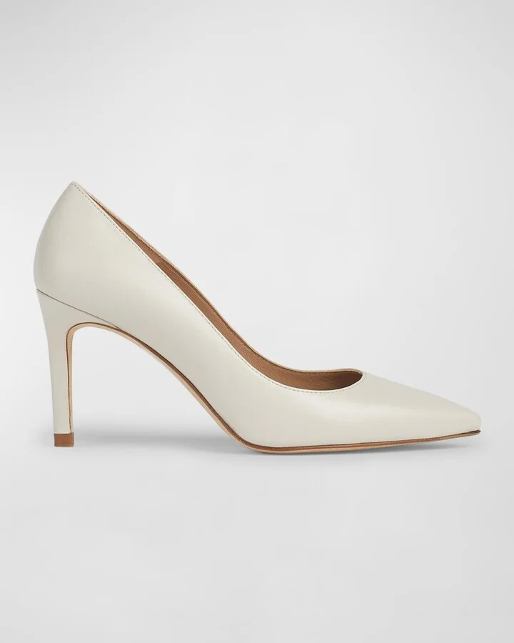 Floret Leather Stiletto Pumps