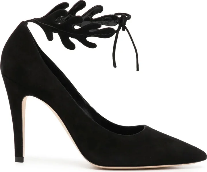 Florettehi 100mm suede pumps