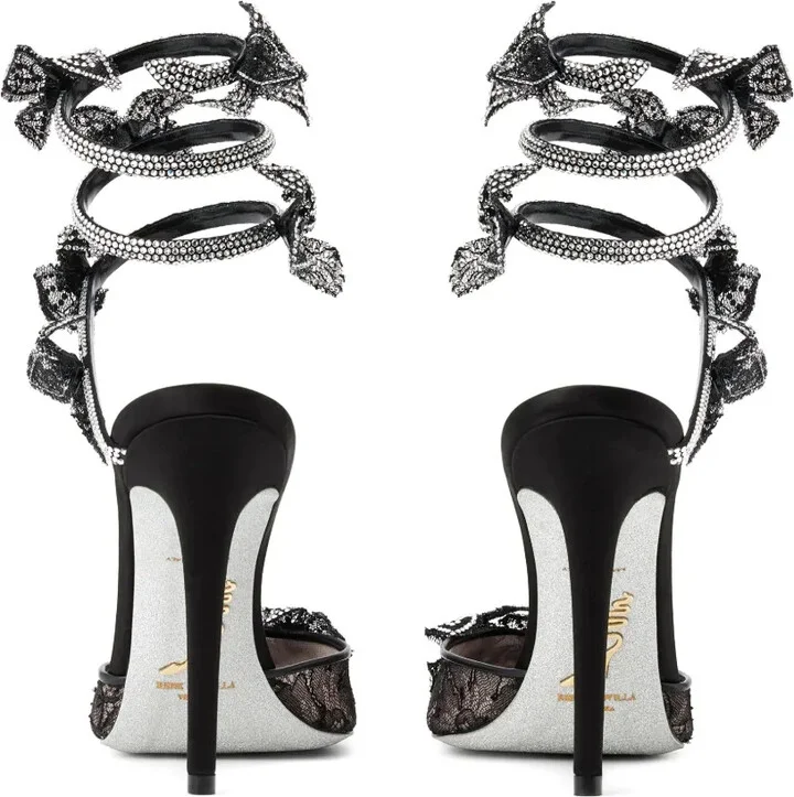 Floriane 105mm lace pumps - Image 3