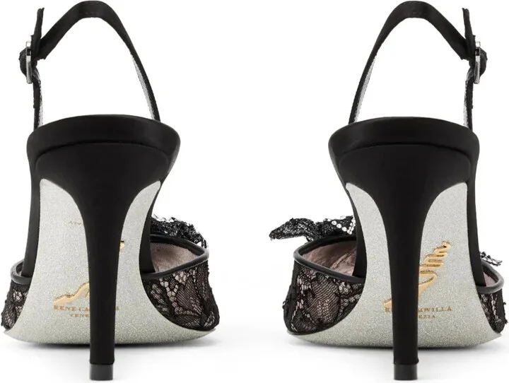 Floriane 80mm lace pumps - Image 3