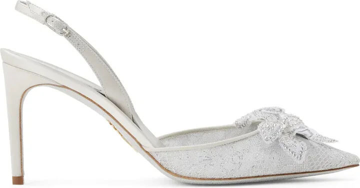 Floriane 80mm lace pumps