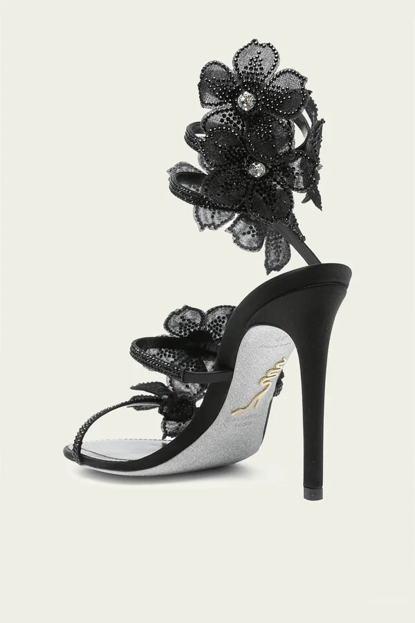 Floriane Sandal 105 in Black - Image 3