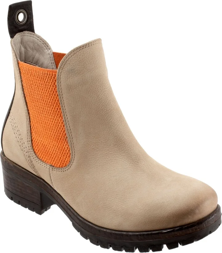 Beige Nubuck/ Orange